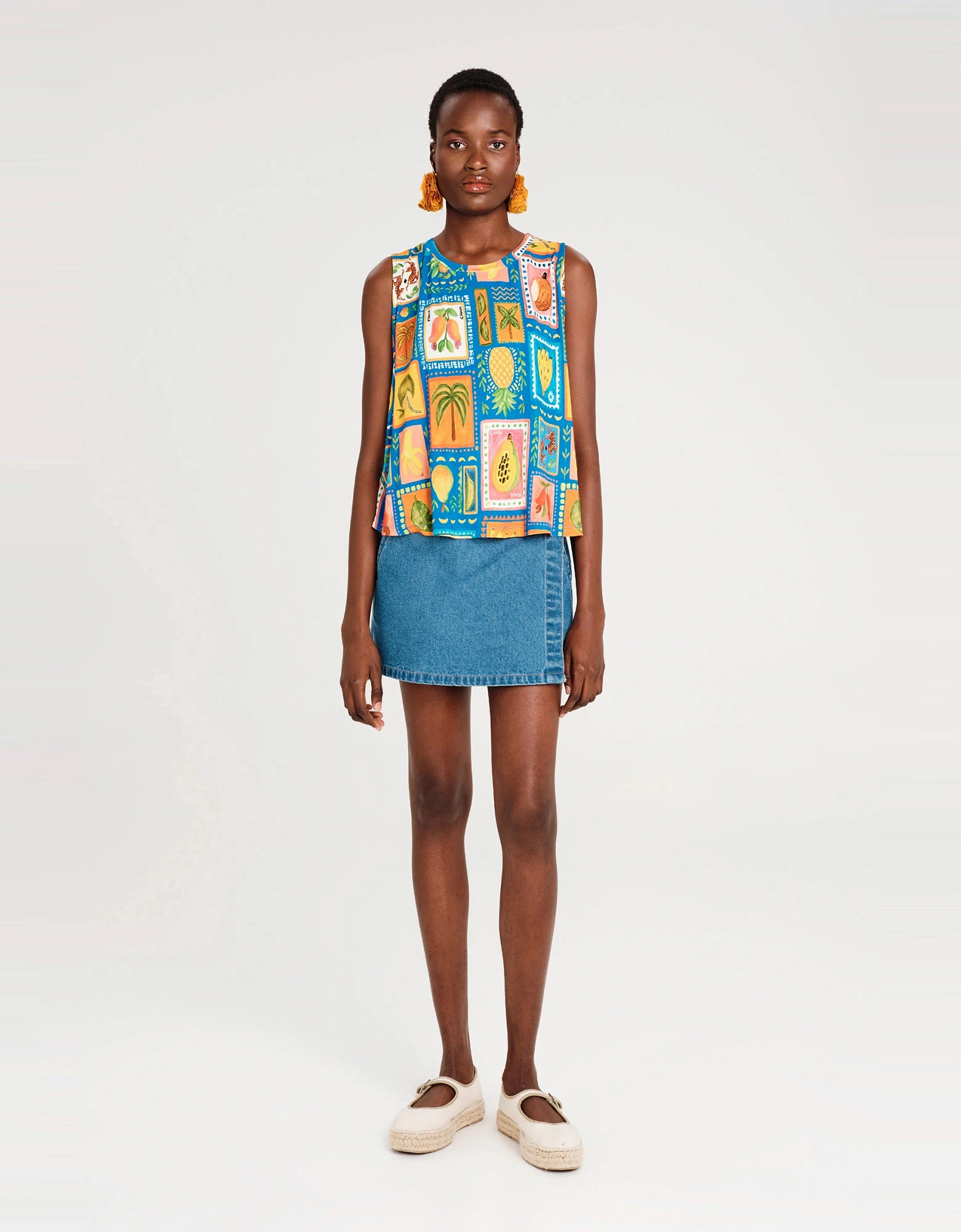 Instinct denim shorts — Peace and Chaos