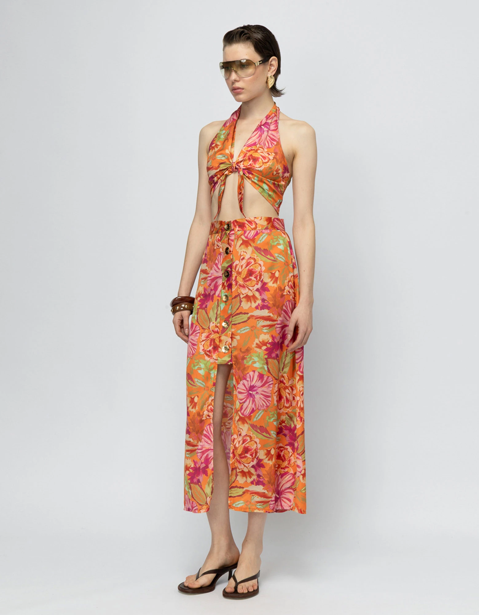 Salt kiss floral skirt — Mallory the label