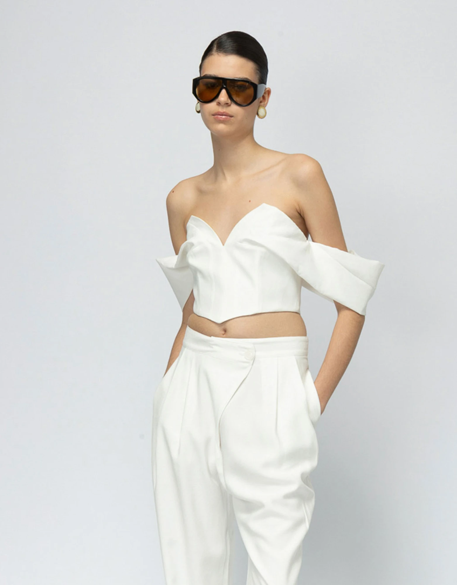 Sea salt top white — Mallory the label
