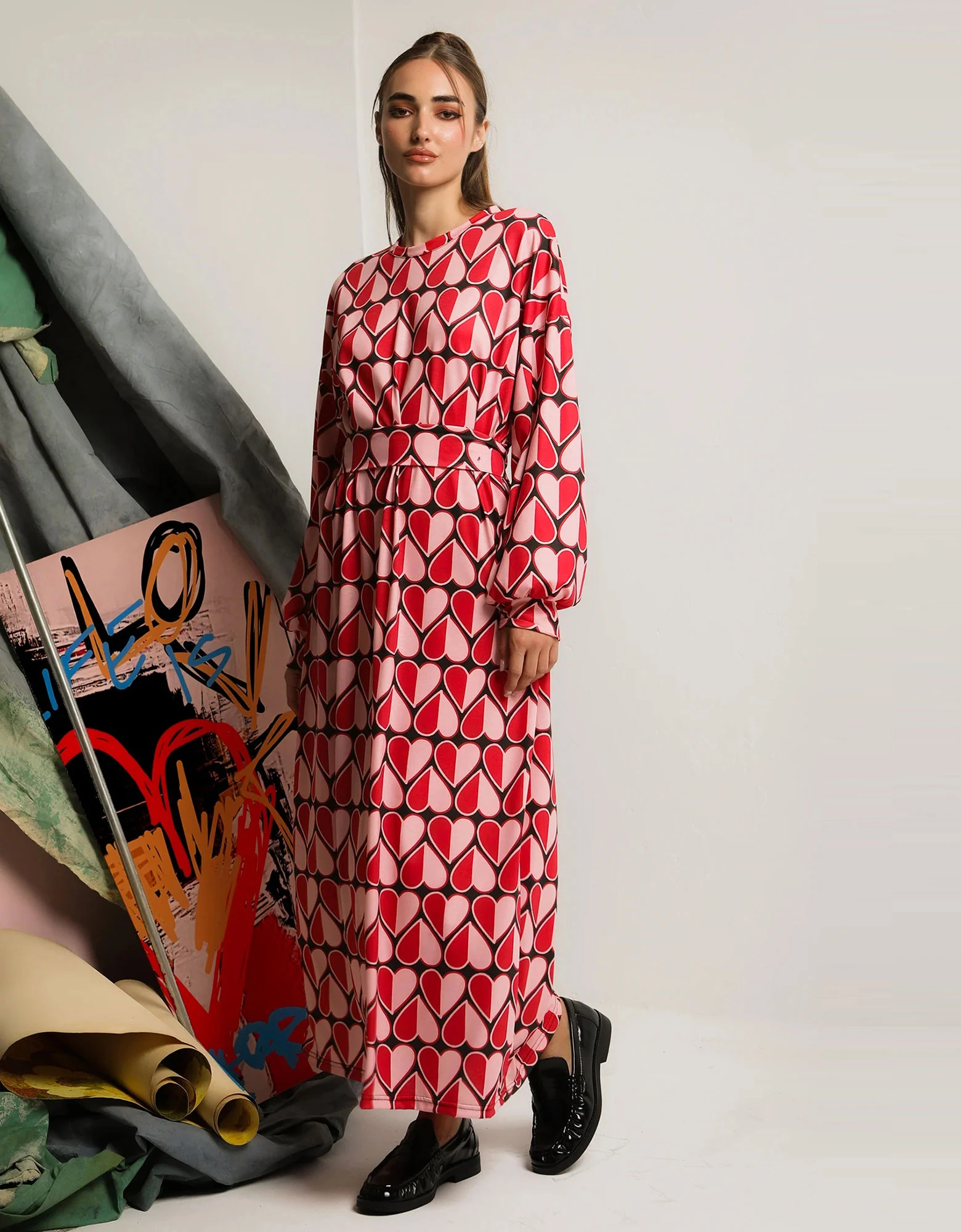 Solene dress hearts — Bee Me