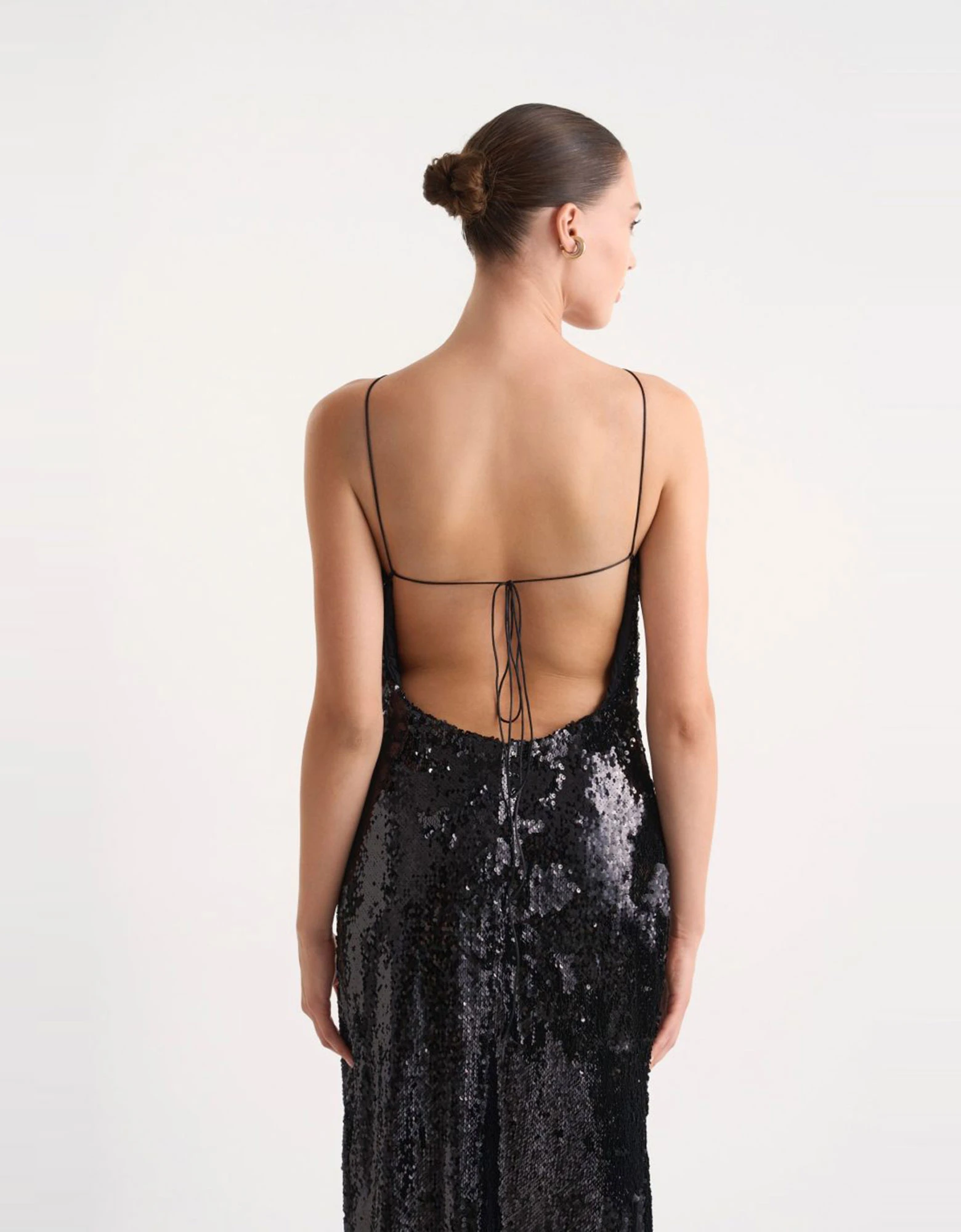 Studio 83 Black glam maxi dress — φωτογραφία 4 από 4
