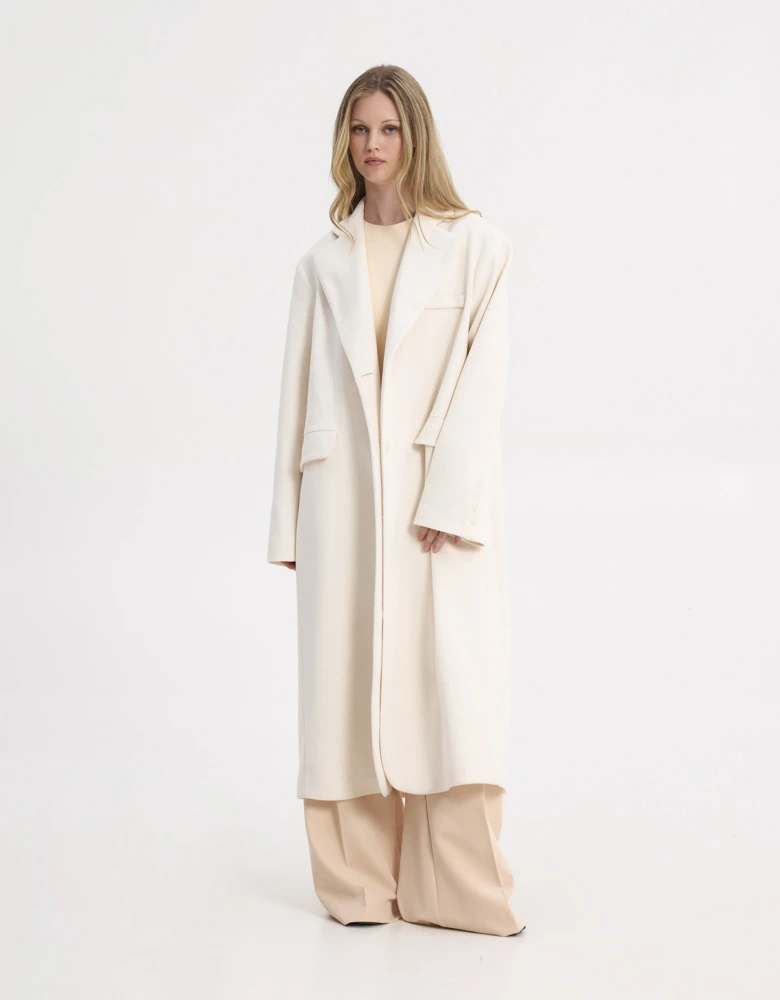 Nora coat off white — Sunset go