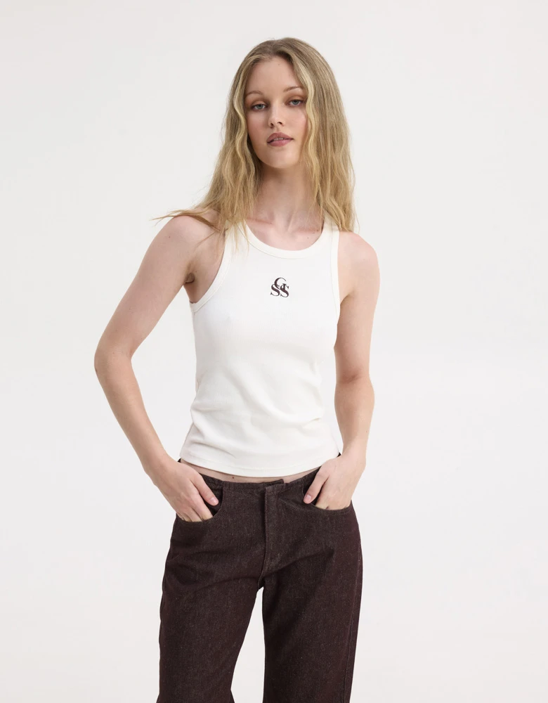 SSG tank top white — Sunset go