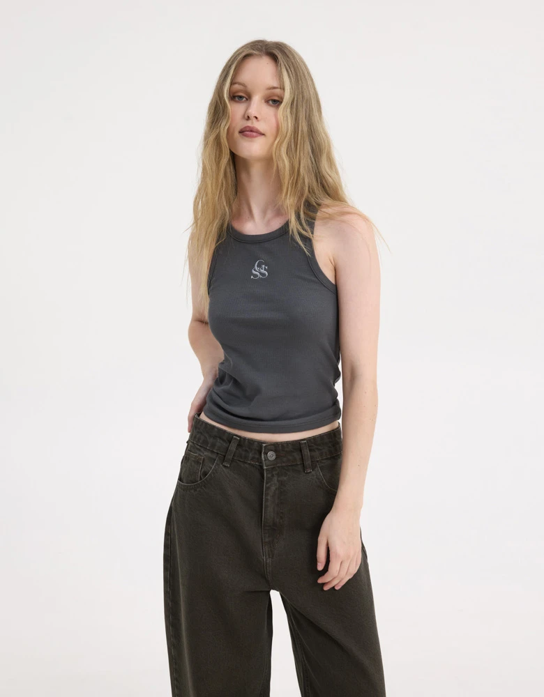 SSG tank top dark grey — Sunset go