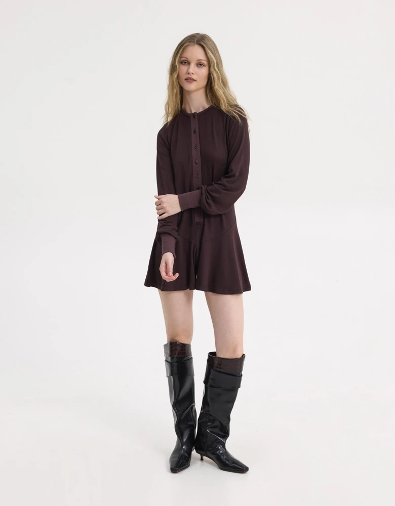Emmanouela jumpsuit brown — Sunset go