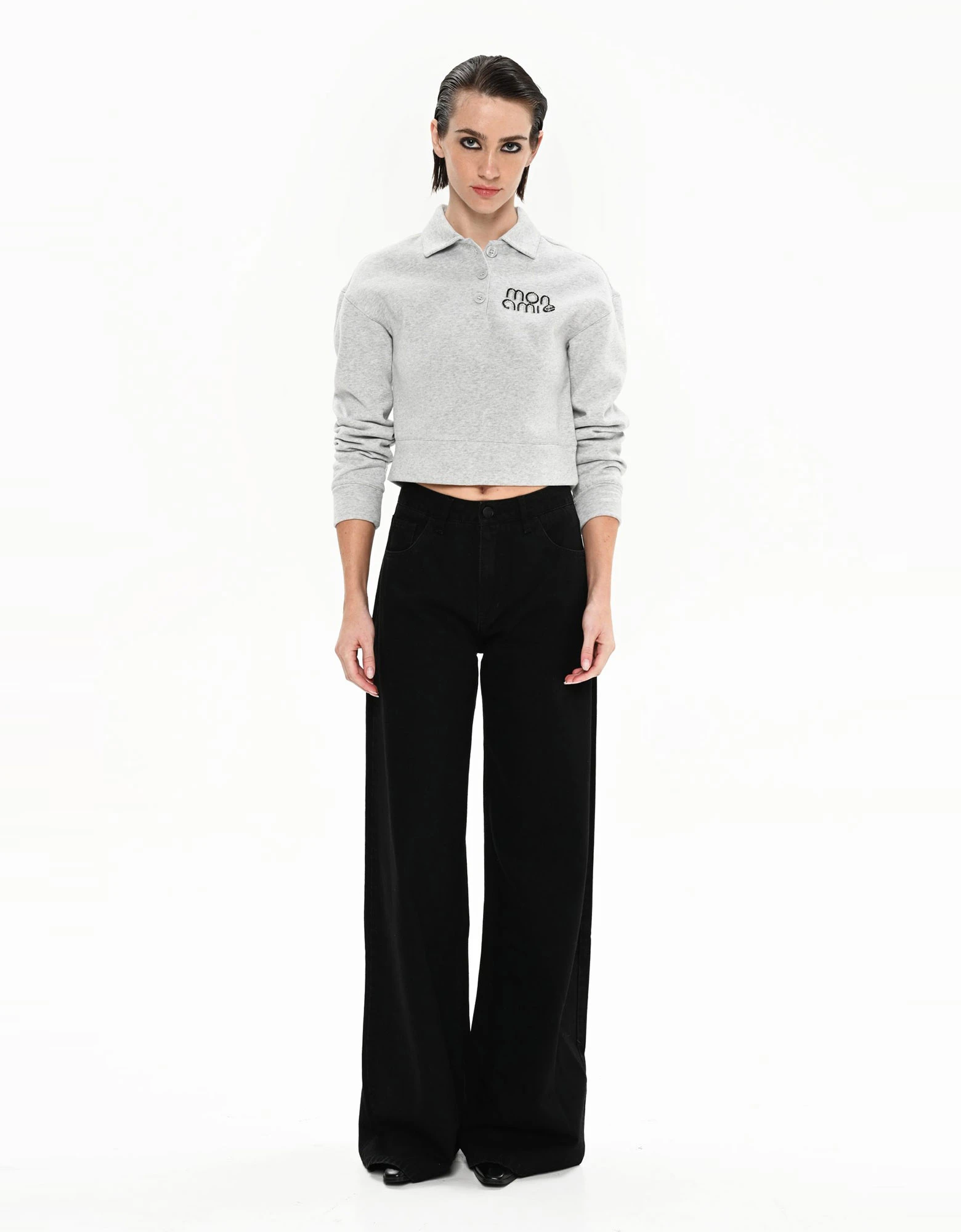 Belen black denim pants — Sac Jeans
