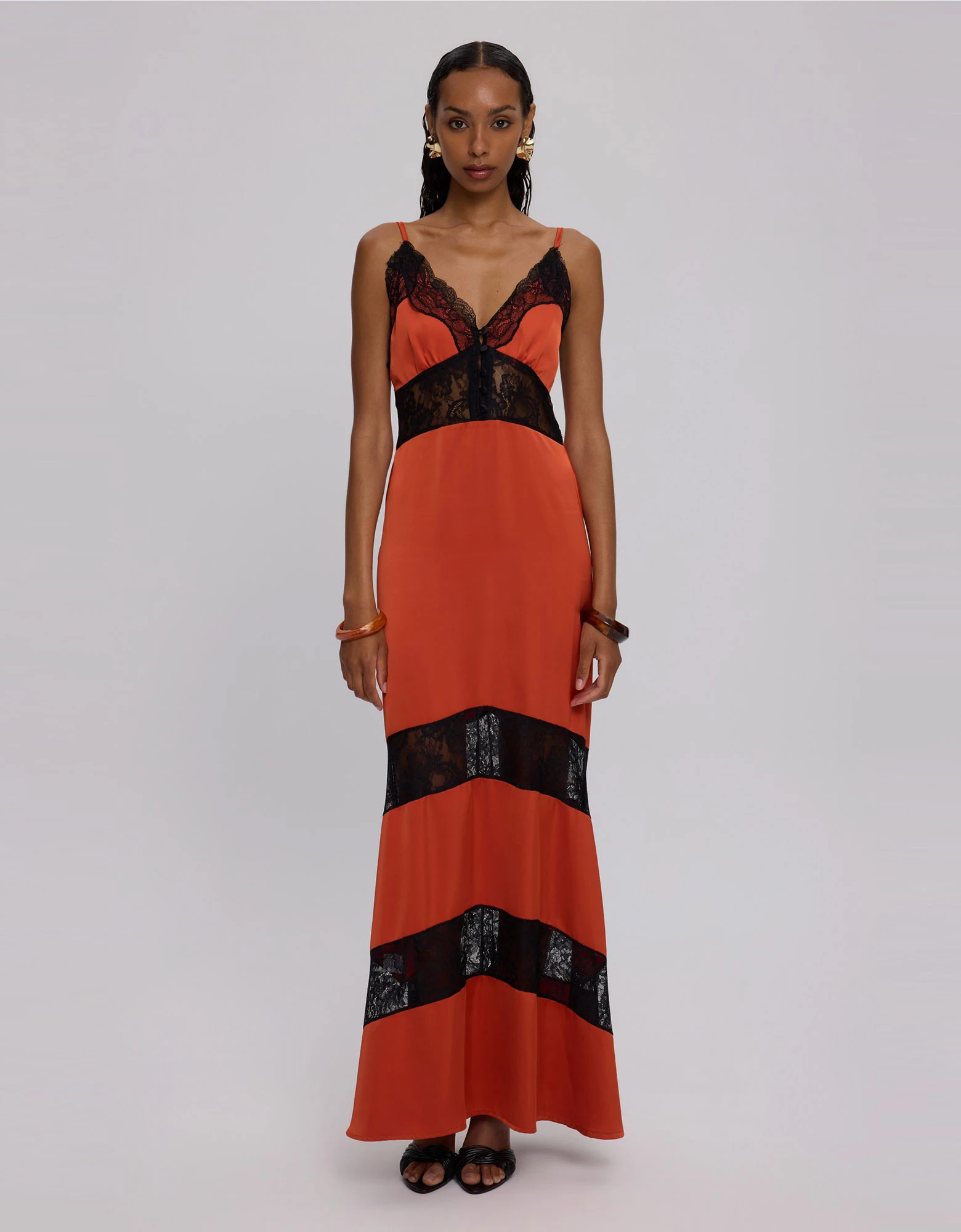 Burnt orange lace dress — Ciel Concept