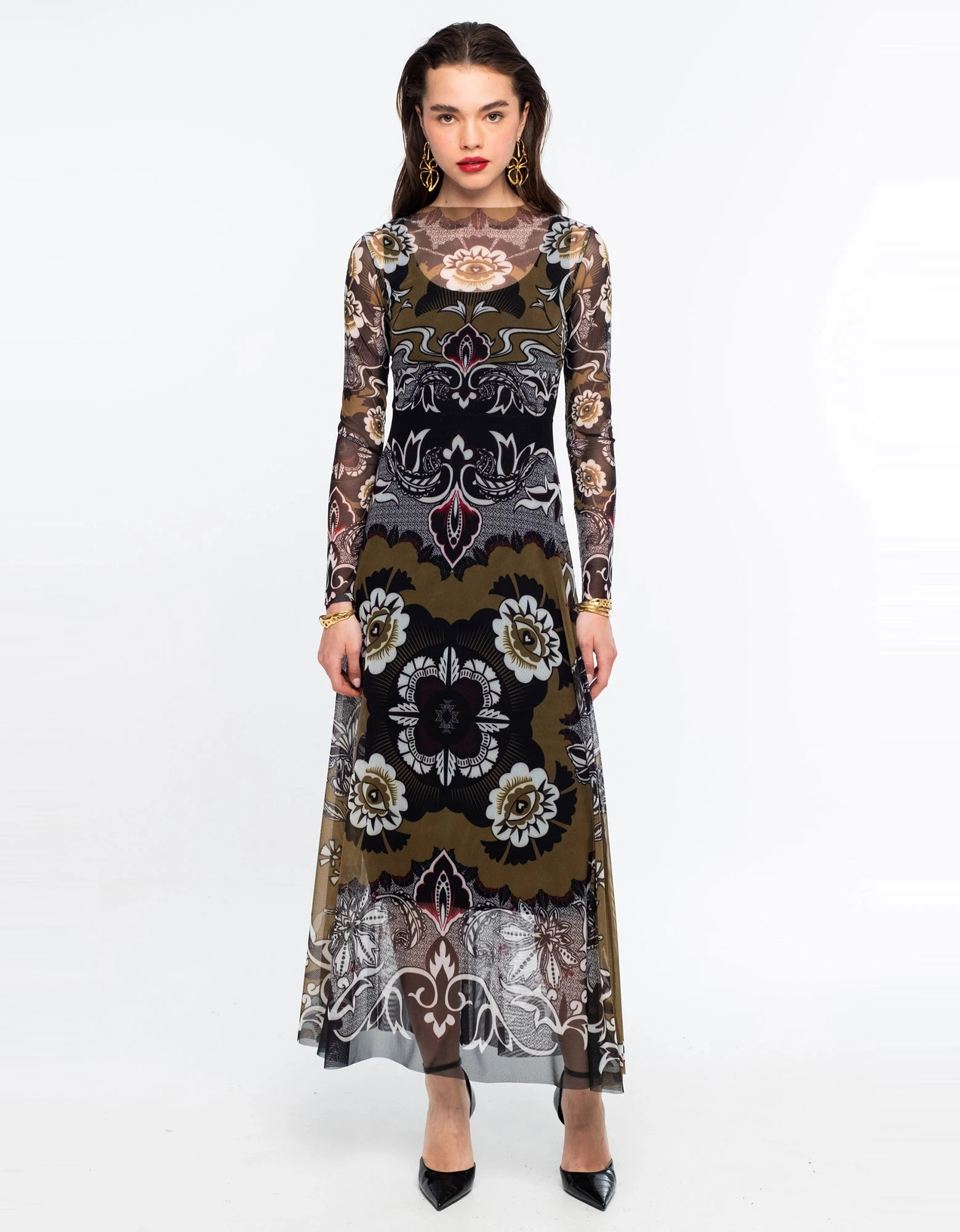 Bloom long dress - mesh — Peace and Chaos