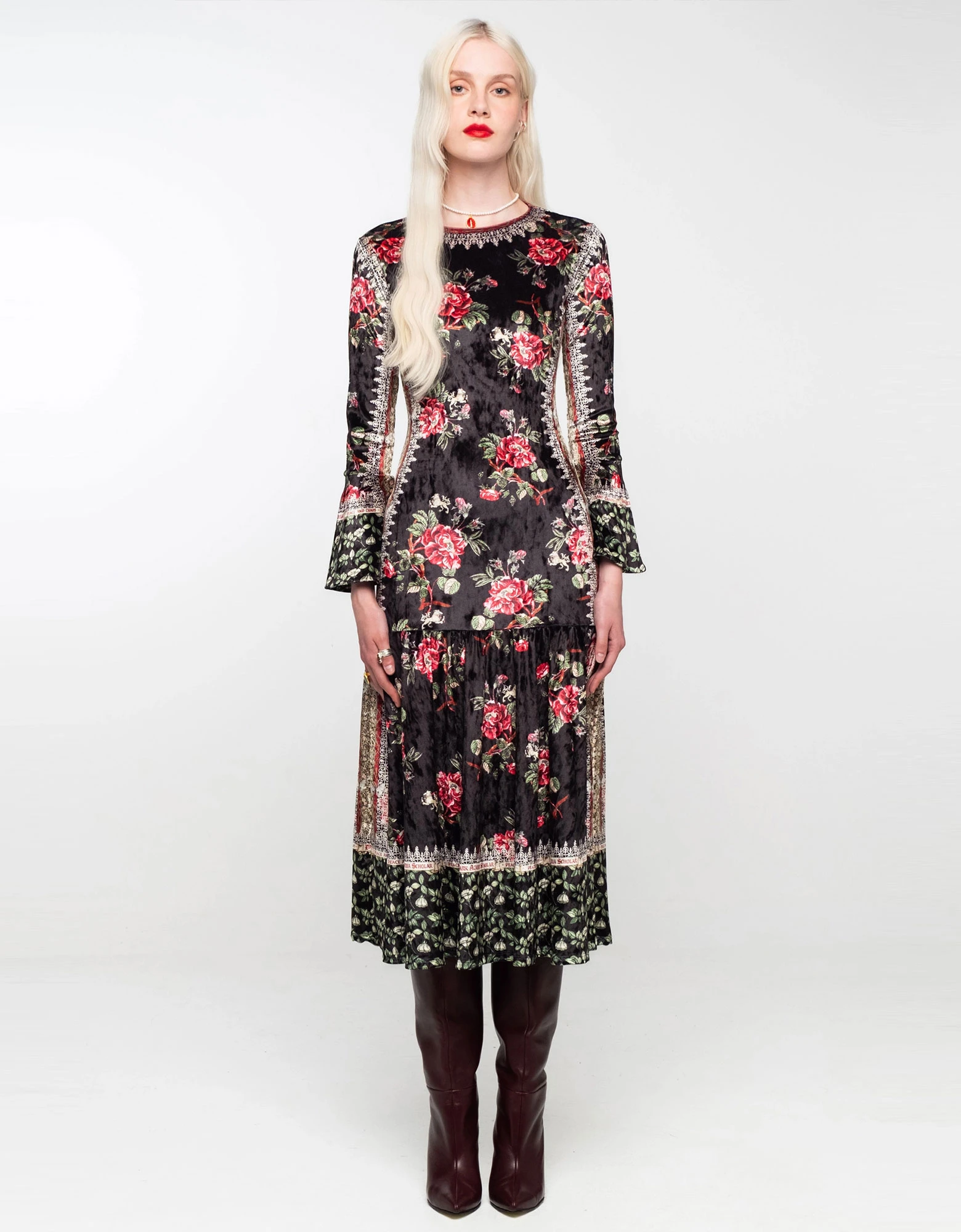 Imperial velvet long dress — Peace and Chaos