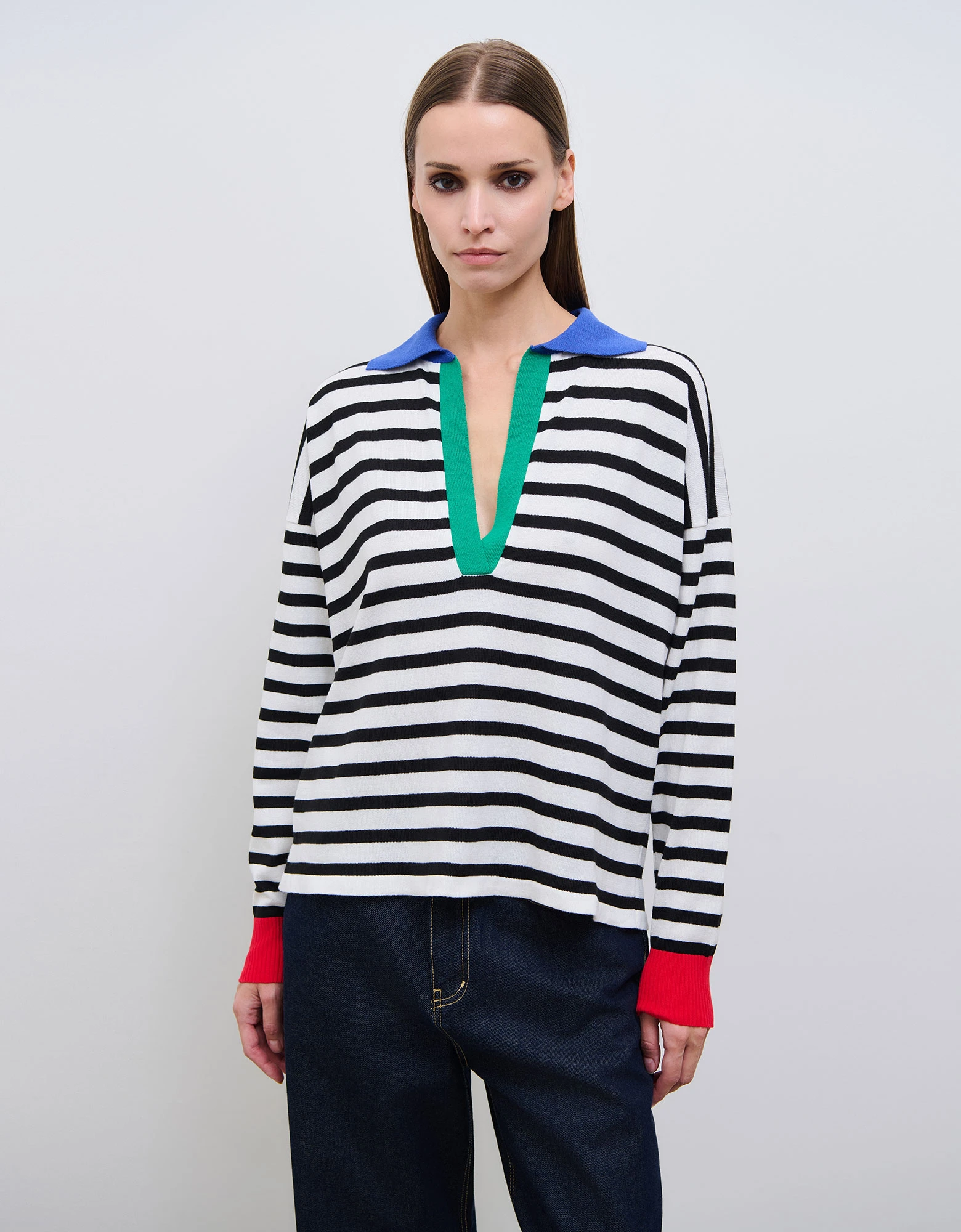 Marina knit polo — Combos Knitwear