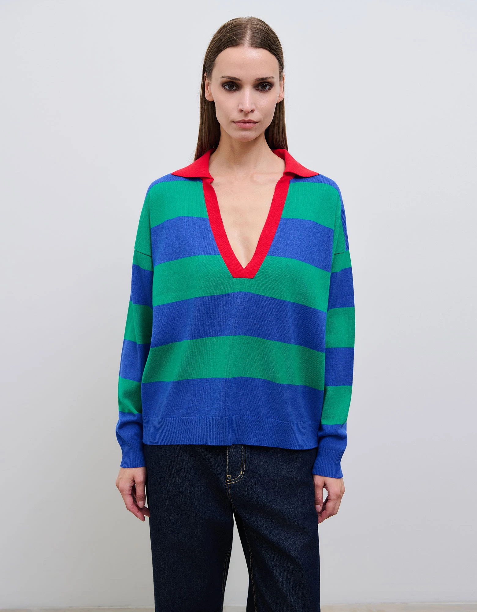 Luna knit polo — Combos Knitwear