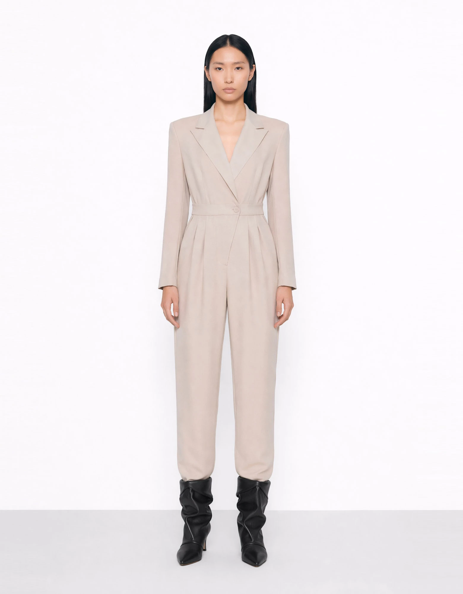 Winter bloom off white jumpsuit — Mallory the label