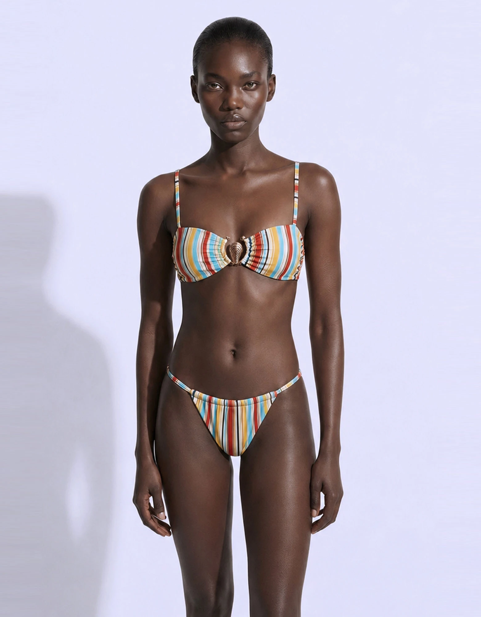 Zanzibar striped bikini — Mallory the label