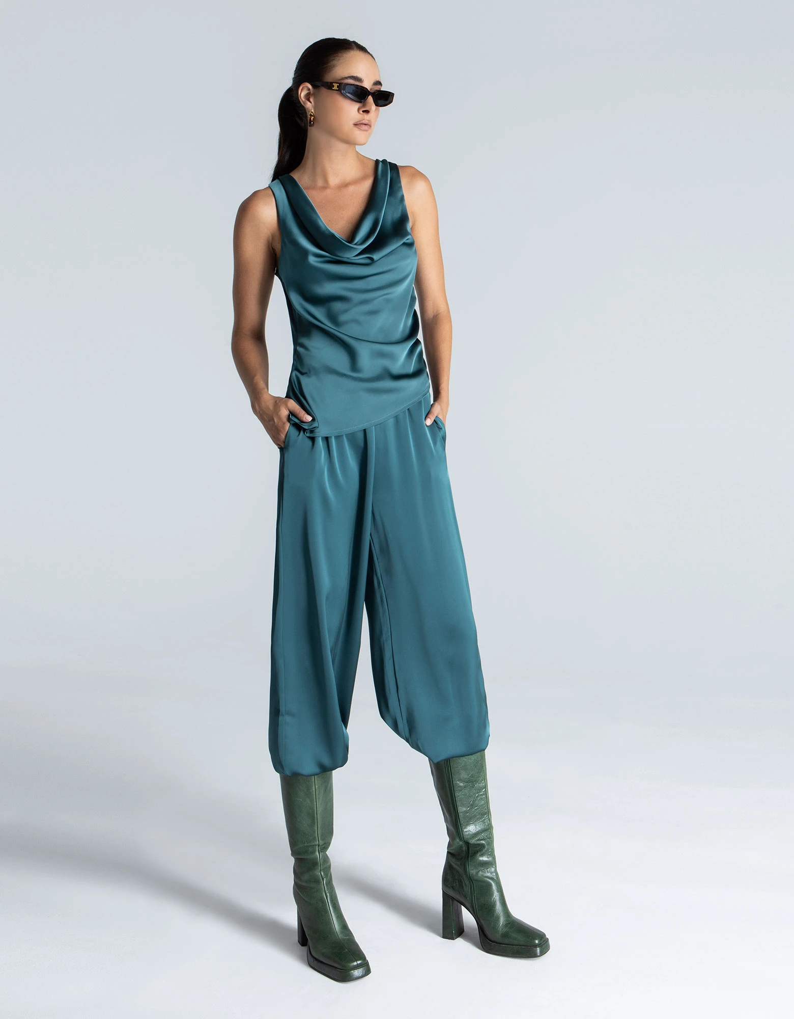 Paloma pants dark green — Foreveryoung